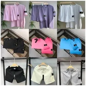 Stone Island Summer short-sleeved T-shirt shorts-1361  