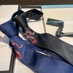 Gucci Snake Jacquard Silk Business Tie-6578  